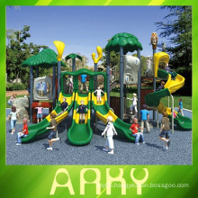 2015 New Design Kids Jungle series Plastic Sliding Outdoor Playground